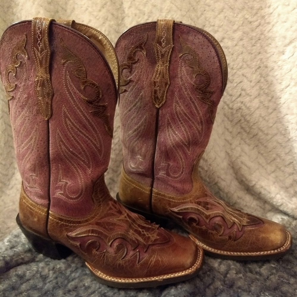 Ariat Western boots purple size 8.5